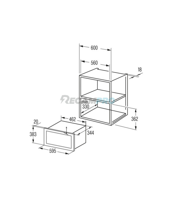 MICROONDAS INTEGRADO CATA MMA 20 WH 07510003