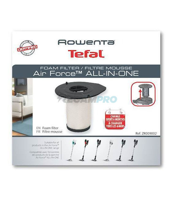 FILTRO ASPIRADOR ROWENTA, MOULINEX, TEFAL ZR009002