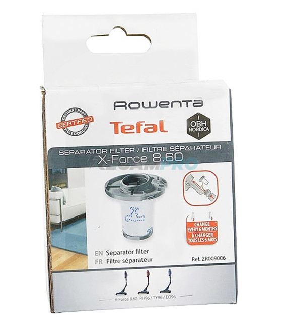 FILTRO ORIGINAL LAVABLE ASPIRADORA ROWENTA, TEFAL ZR009006