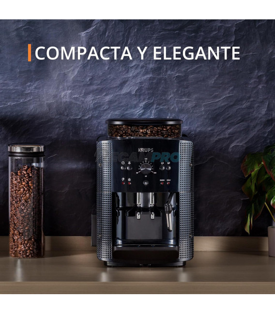 Krups Roma EA810870 - Cafetera superautomática, molinillo cónico de metal, con selección e intensidad de café, Boquilla vapor, 2