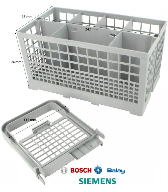 Cesto cubiertos lavavajillas Balay, Bosch, Siemens 00093046 - Recambios  Lavavajillas