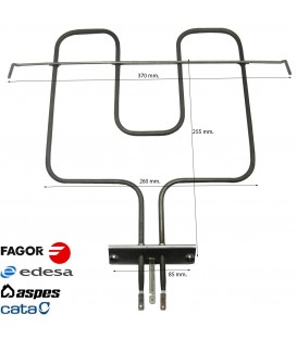 RESISTENCIA SUPERIOR HORNO FAGOR, EDESA 1400W CA5G002A9