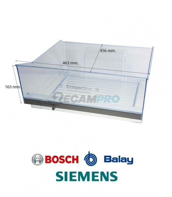 CAJÓN VERDURAS FRIGORÍFICO BALAY, BOSCH, CONSTRUCTA, SIEMENS 35BY1418