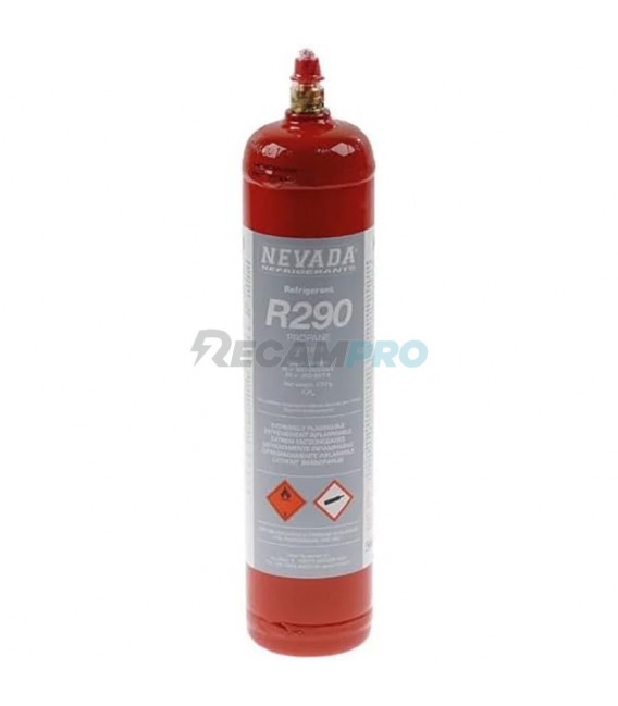 GAS REFRIGERANTE R290, ENVASE 370GR 25FR290